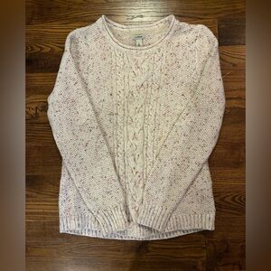 L.L. Bean Women's Speckled Cream Sweater